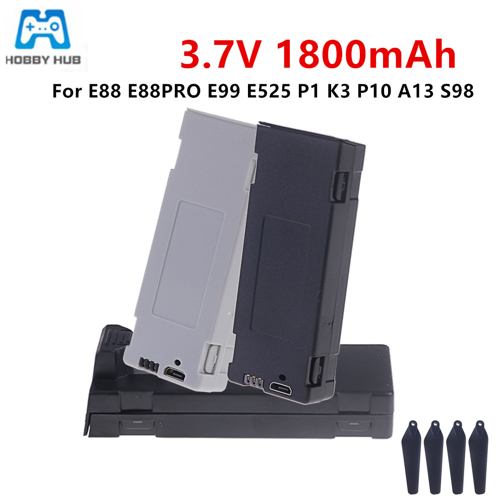Rc Hobby Drone - For E88 Battery Rechargeable Battery 3.7V