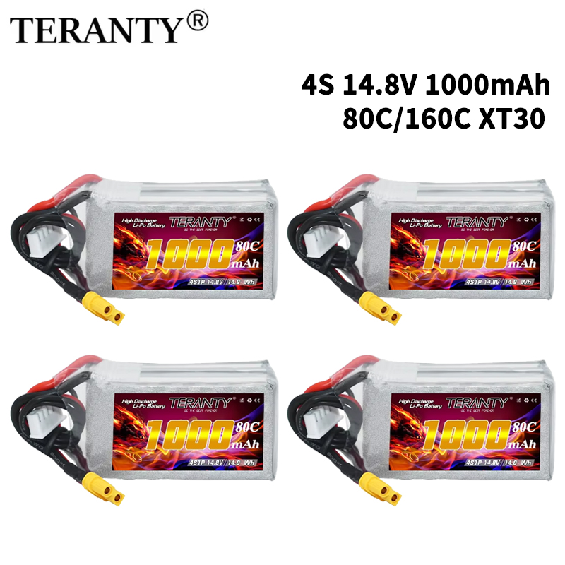 TERANTY 4S 1000mAh 14.8V 80C/1 - Lipo Battery 4S 评论和价格