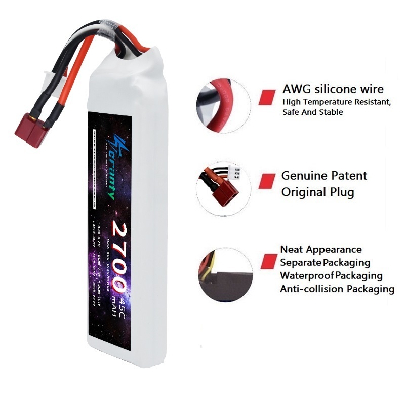 1/3PCS 2S 7.4V Lipo Battery 27 - Rc Hobby Tank 评论和价格