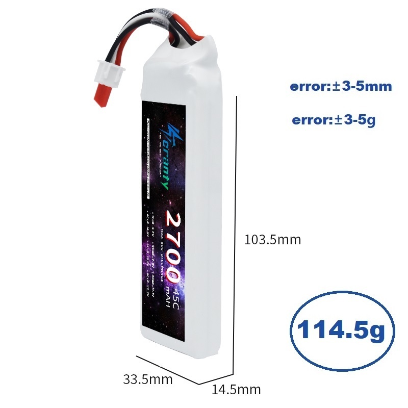 1/3PCS 2S 7.4V Lipo Battery 27 - Rc Hobby Tank 评论和价格