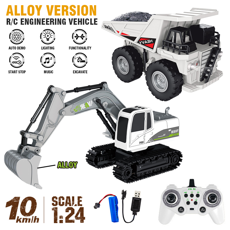 11Ch Alloy Rc Excavator 1:24 R - Rc Hobbyking Shop 评论和价格