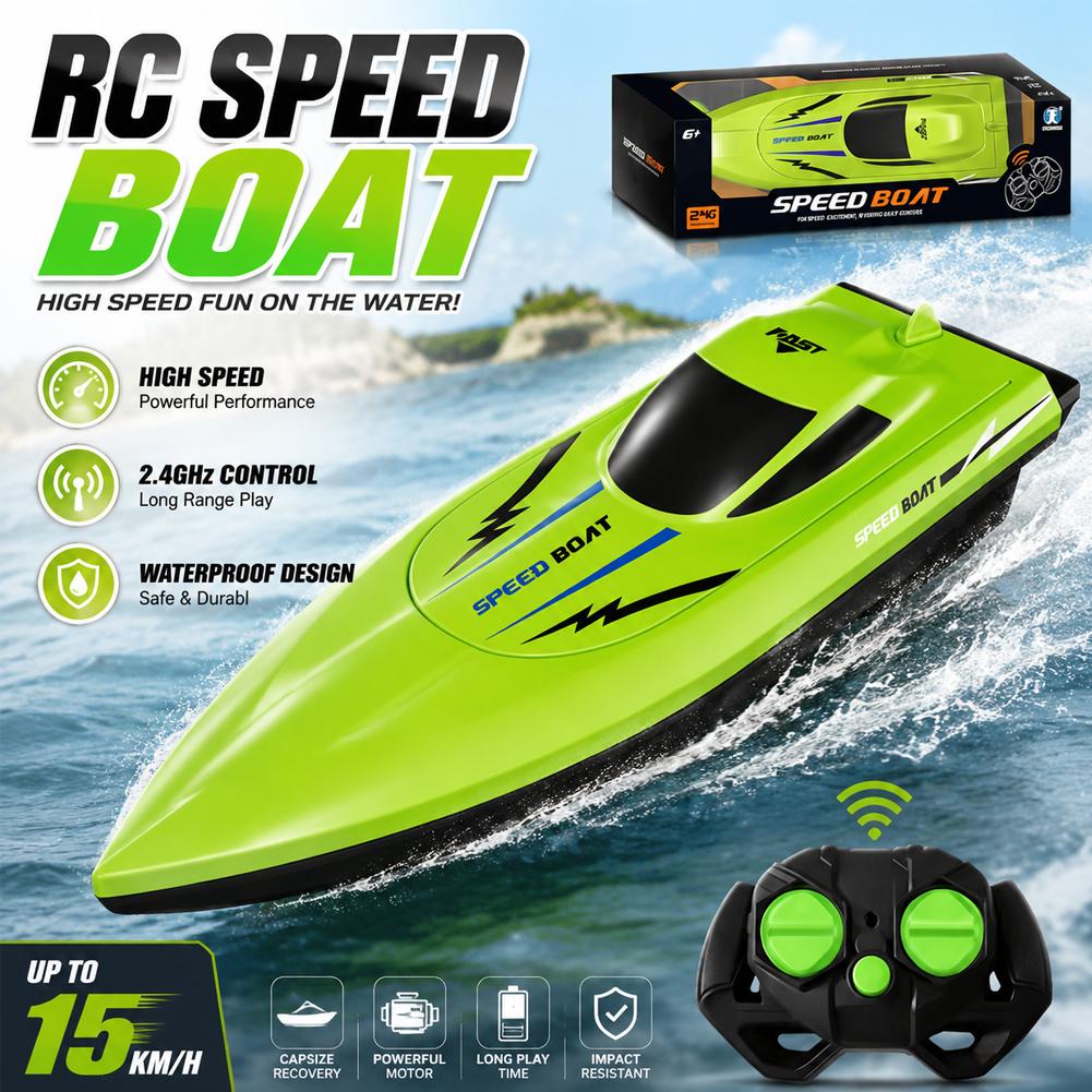 2.4G RC High Speed Speedboat W - Rc Hobby Grade Boat 评论和价格