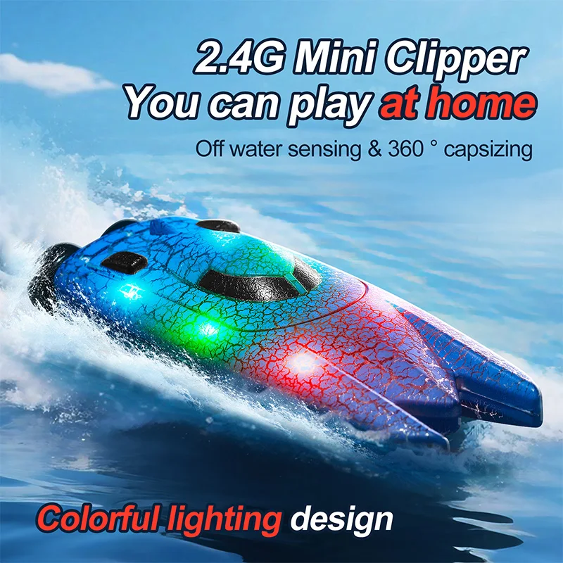 2.4G Mini RC Boat With Lights  - Rc Hobby Grade Boat 评论和价格