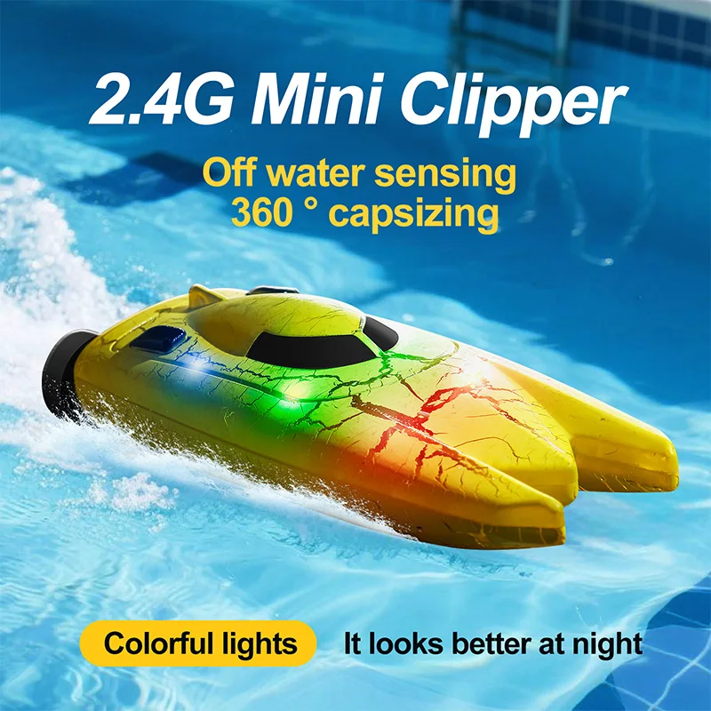 2.4G Mini RC Boat With Lights  - Rc Hobby Grade Boat 评论和价格