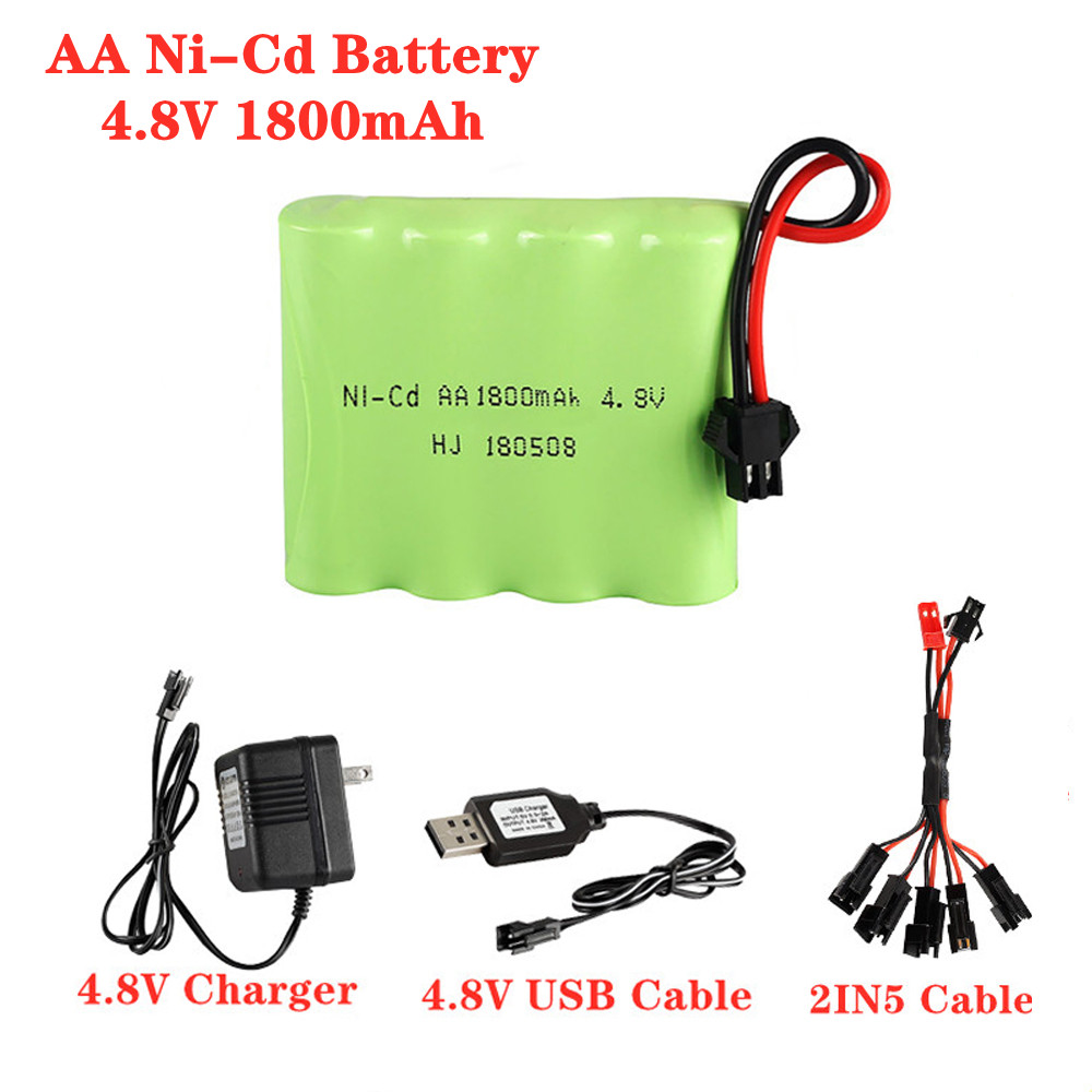 4.8V 1800mAh Ni-Cd AA Battery  - Rc Hobby Tank 评论和价格